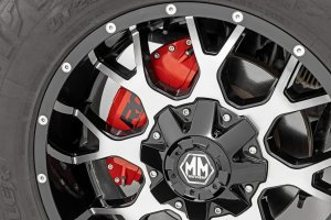 Jeep Wrangler Caliper Covers - Front and Rear - Rough Country - Red - '07-'10